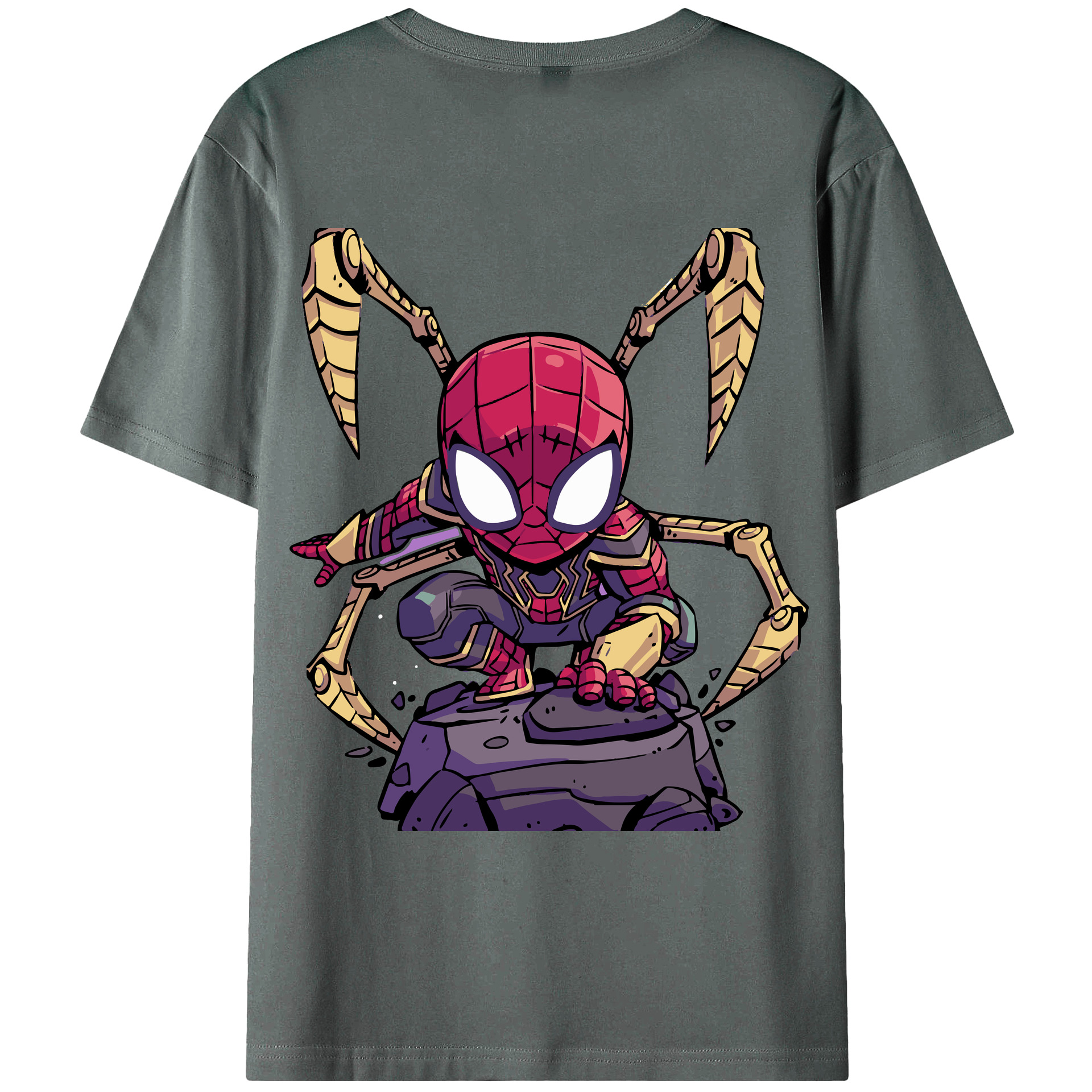 （画像用） アベンジャーズ The Avengers 綿100％ メンズ半袖Tシャツ（バックプリント） 通気性